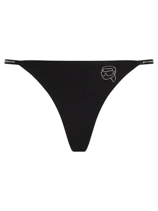 Obrázek produktu Karl Lagerfeld Tanga 'Ikon' černá / průhledná