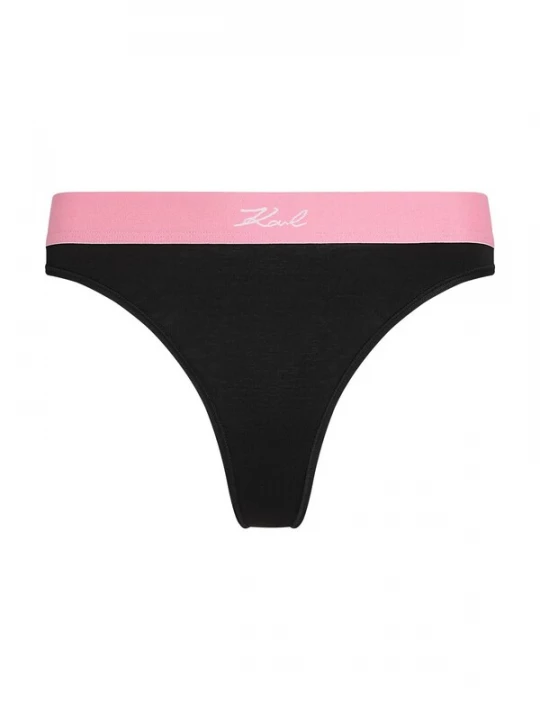 Obrázek produktu Karl Lagerfeld Tanga pink / černá
