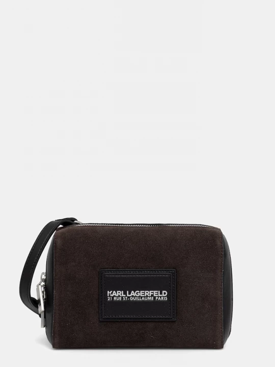 Obrázek produktu Karl Lagerfeld Taška pánská z imitace semiše hnědá
