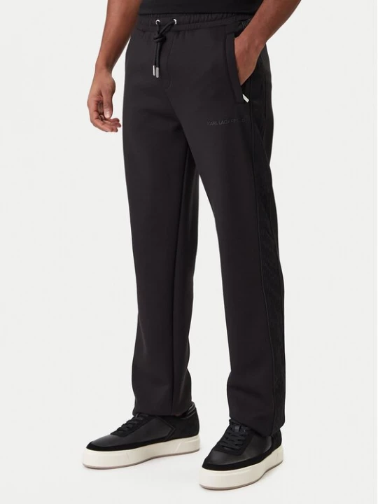 Obrázek produktu KARL LAGERFELD Teplákové kalhoty 705008 561902 Černá Regular Fit