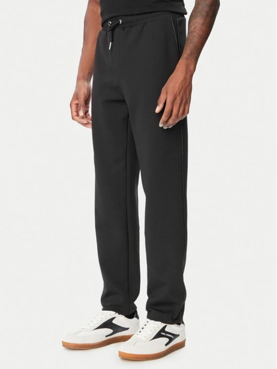 Obrázek produktu KARL LAGERFELD Teplákové kalhoty 705015 564902 Černá Regular Fit