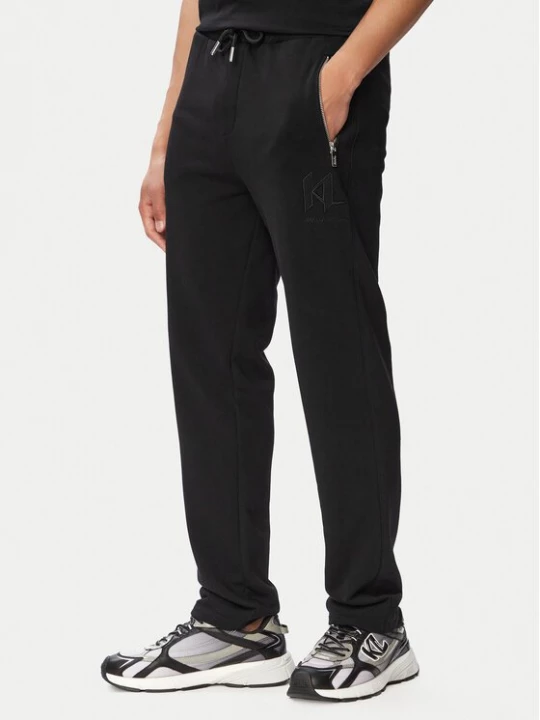 Obrázek produktu KARL LAGERFELD Teplákové kalhoty 705019 563900 Černá Regular Fit