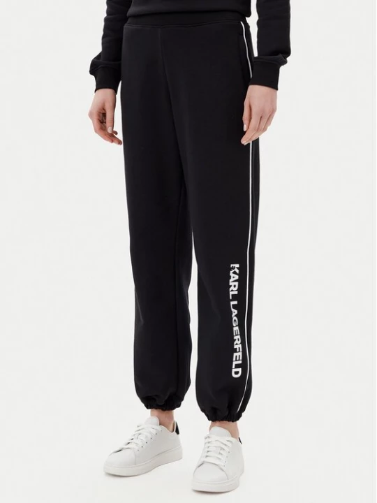 Obrázek produktu KARL LAGERFELD Teplákové kalhoty A2W10149 Černá Regular Fit