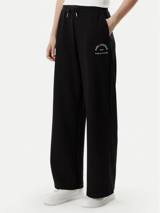 Obrázek produktu KARL LAGERFELD Teplákové kalhoty B2W10145 Černá Regular Fit