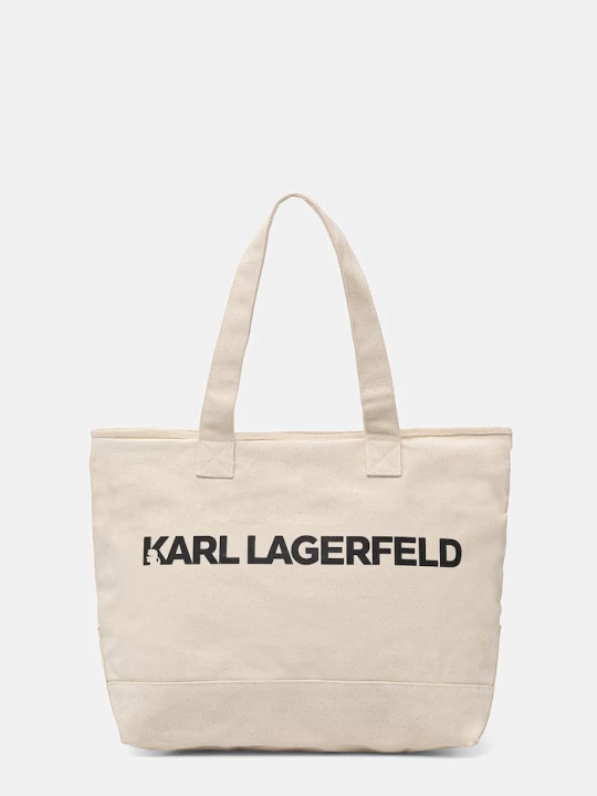 Obrázek produktu Karl Lagerfeld tote taška dámská bavlněná K/ESSENTIAL béžová