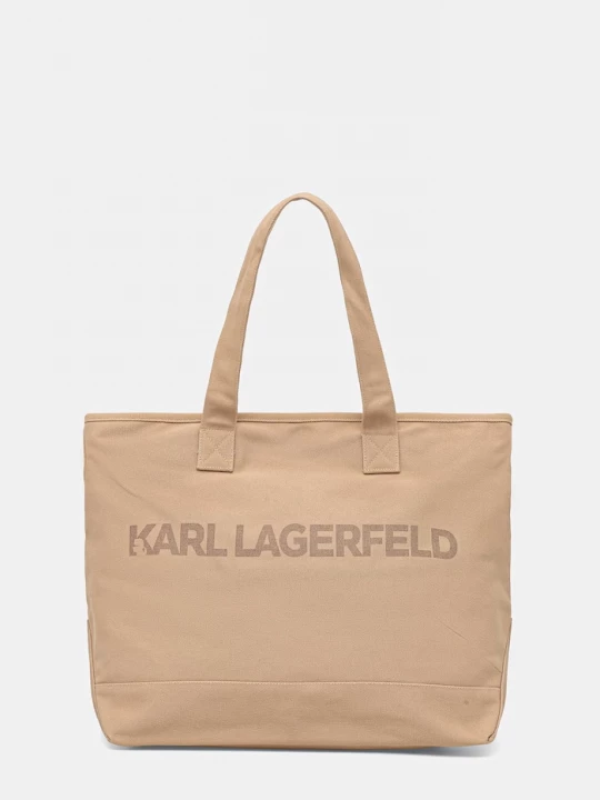 Obrázek produktu Karl Lagerfeld tote taška dámská bavlněná K/ESSENTIAL béžová