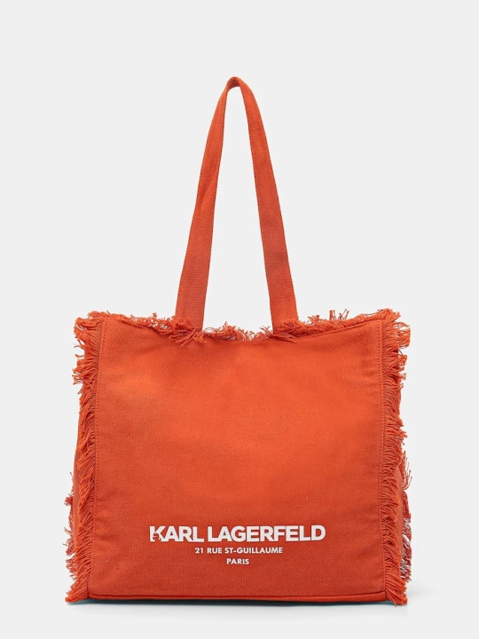 Obrázek produktu Karl Lagerfeld tote taška dámská bavlněná K/RSG oranžová