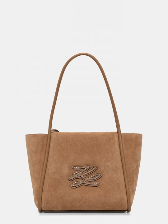 Obrázek produktu Karl Lagerfeld tote taška dámská semišová K/AUTOGRAPH hnědá
