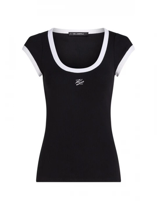 Obrázek produktu Karl Lagerfeld Tričko černá / bílá