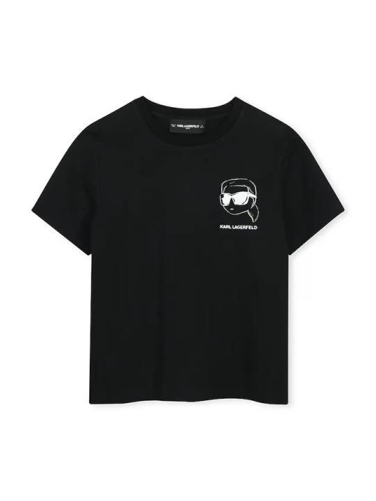Obrázek produktu Karl Lagerfeld tričko dětské bavlněné černá