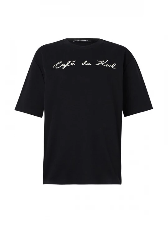 Obrázek produktu Karl Lagerfeld Tričko 'Karl Lagerfeld x Jorge Parra'  černá / bílá