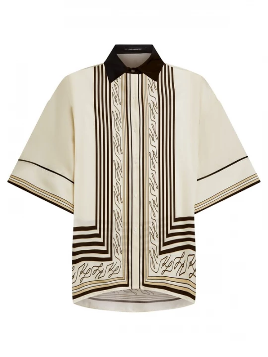 Obrázek produktu Karl Lagerfeld Tričko na spaní tělová / černá / offwhite