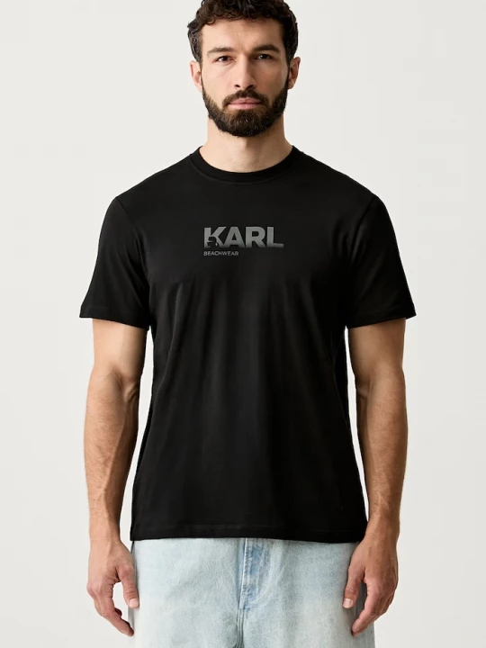 Obrázek produktu Karl Lagerfeld tričko pánské bavlněné černá