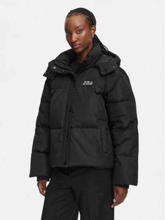 Obrázek produktu KARL LAGERFELD Vatovaná bunda Essential B3W15002 Černá Regular Fit
