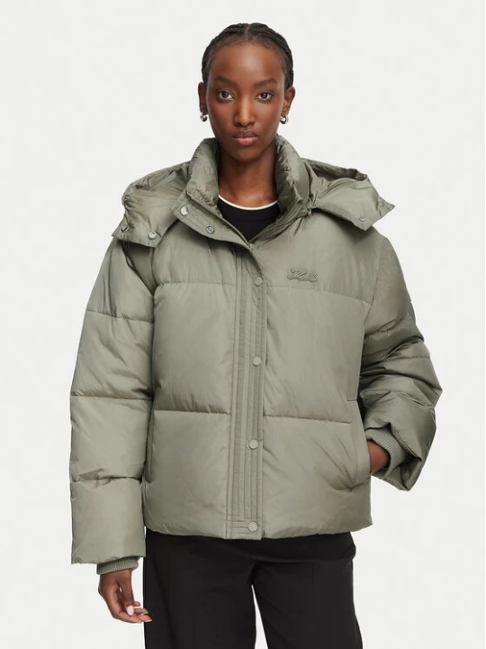 Obrázek produktu KARL LAGERFELD Vatovaná bunda Essential B3W15002 Zelená Regular Fit