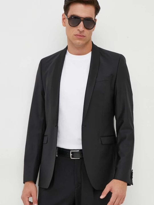 Obrázek produktu Karl Lagerfeld Vlněná bunda Karl Lagerfeld černá