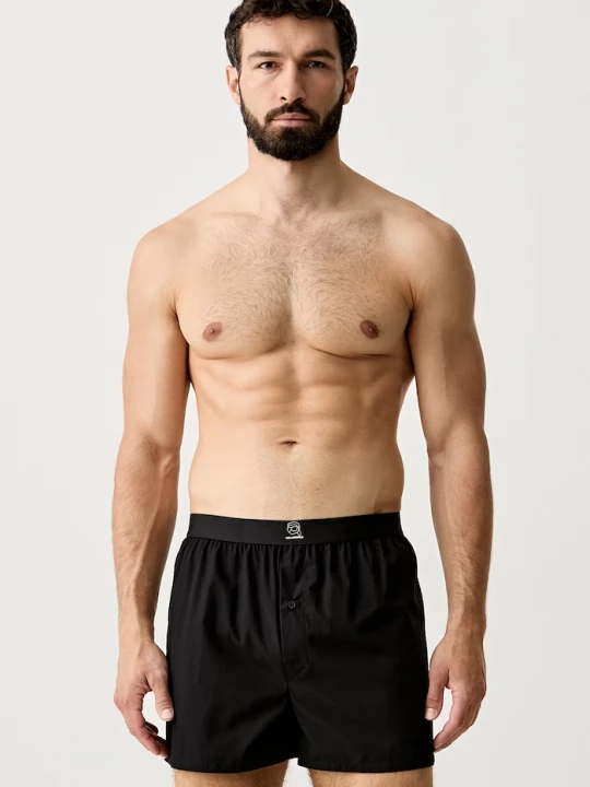 Obrázek produktu Karl Lagerfeld volné boxerky pánské bavlněné IKON 3-pack černá