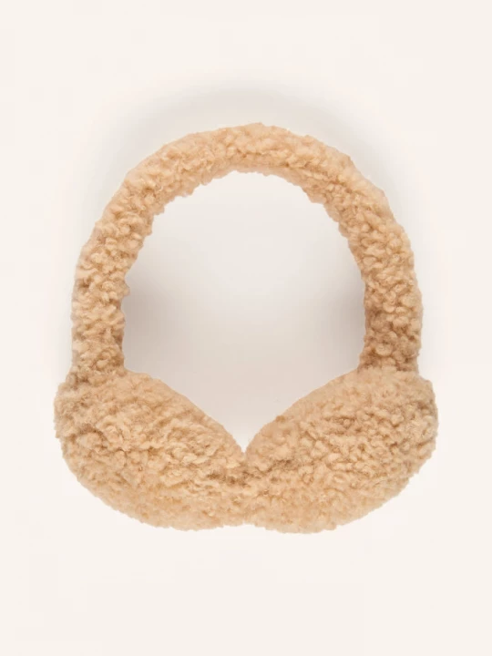 Obrázek produktu Karo Kauer Chrániče Uší Z Plyšové Kožešiny velbloudí