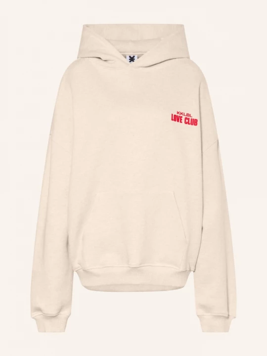 Obrázek produktu Karo Kauer Oversized Mikina S Kapucí béžová / červená