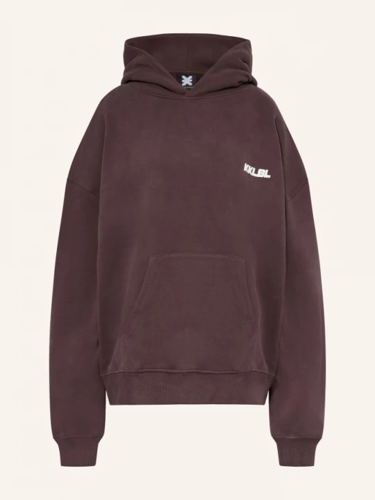 Obrázek produktu Karo Kauer Oversized Mikina S Kapucí hnědá / bílá