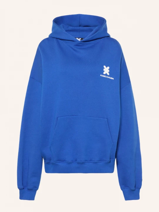 Obrázek produktu Karo Kauer Oversized Mikina S Kapucí modrá / bílá