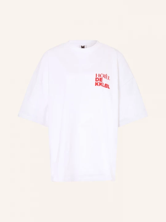 Obrázek produktu Karo Kauer Oversized Tričko bílá / červená