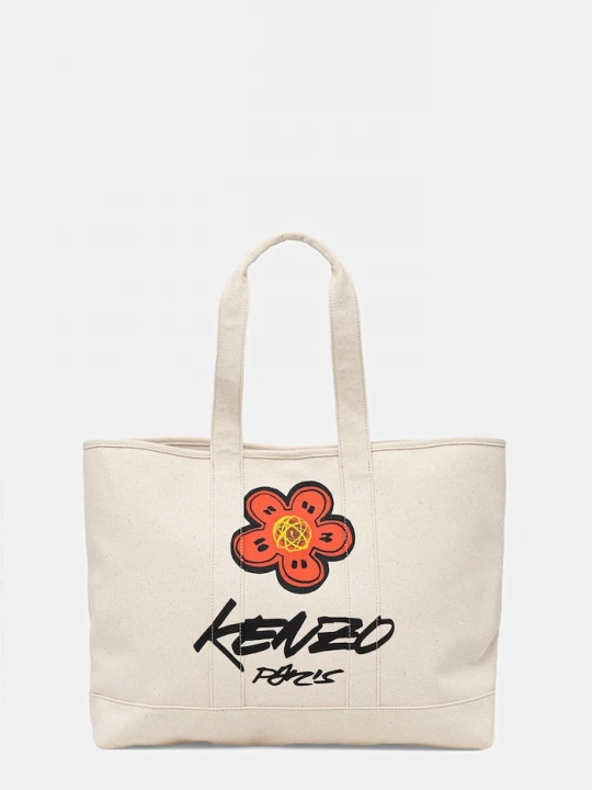 Obrázek produktu Kenzo Bavlněná taška Kenzo 43 x 34 cm béžová