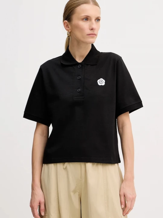 Obrázek produktu Kenzo Bavlněné polo tričko Kenzo Boke Flower 2.0 černá