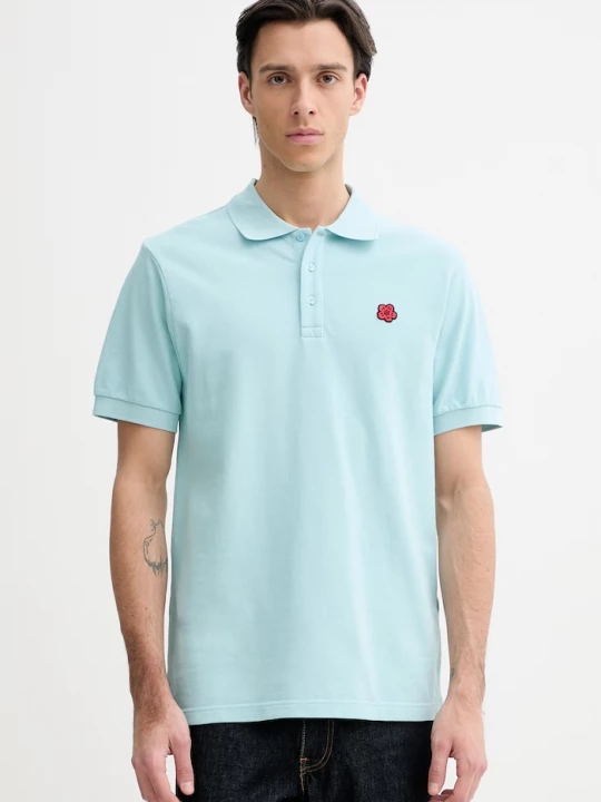 Obrázek produktu Kenzo Bavlněné polo tričko Kenzo tyrkysová