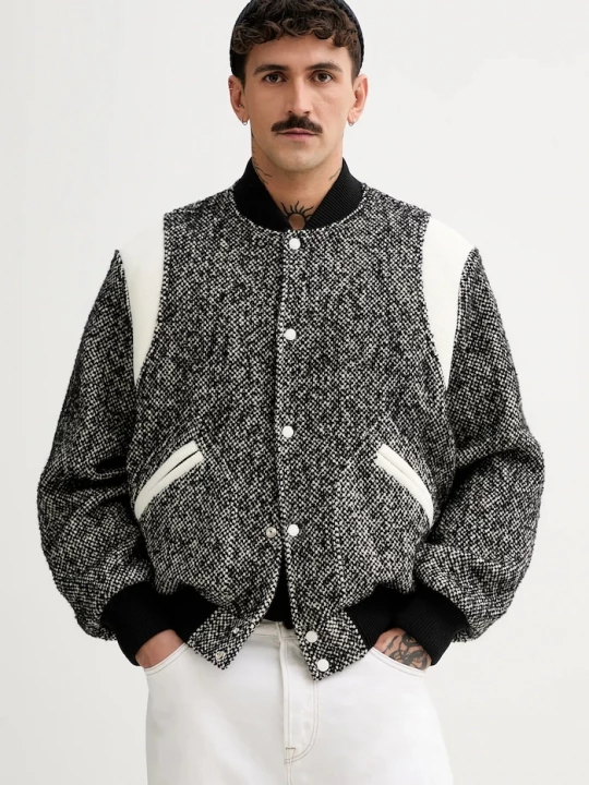 Obrázek produktu Kenzo Bunda z vlněné směsi Kenzo Wool Varsity Jacket černá