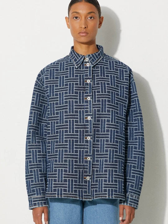Obrázek produktu Kenzo Džínová košile Kenzo Dropped Shoulders Shirt modrá