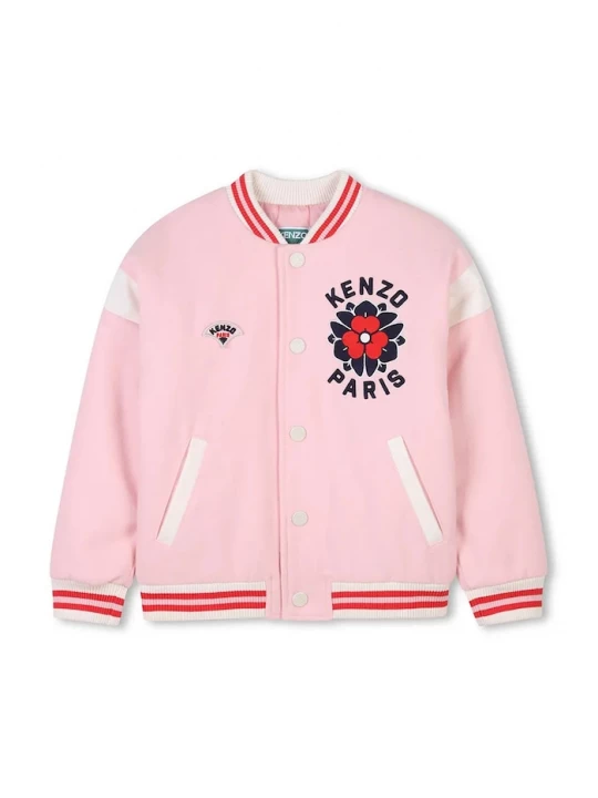 Obrázek produktu Kenzo Kids Dětská vlněná bomber bunda Kenzo Kids oranžová