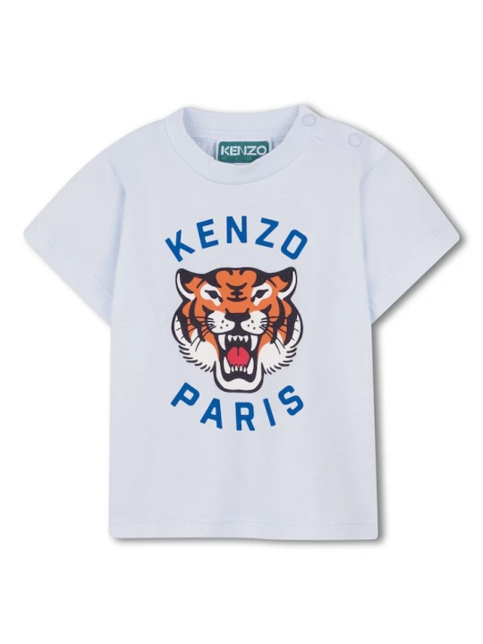 Obrázek produktu Kenzo Kids Dětské bavlněné tričko Kenzo Kids modrá