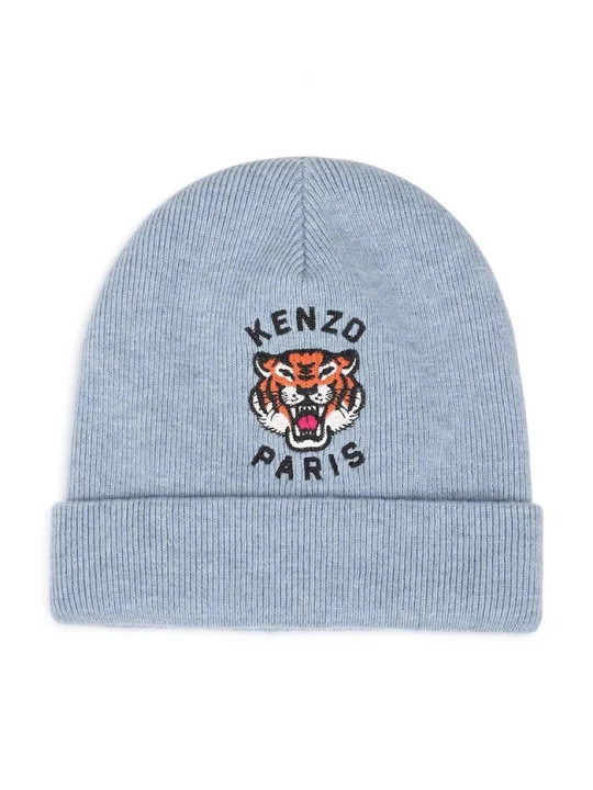 Obrázek produktu Kenzo Kids pletená čepice dětská s příměsí vlny modrá