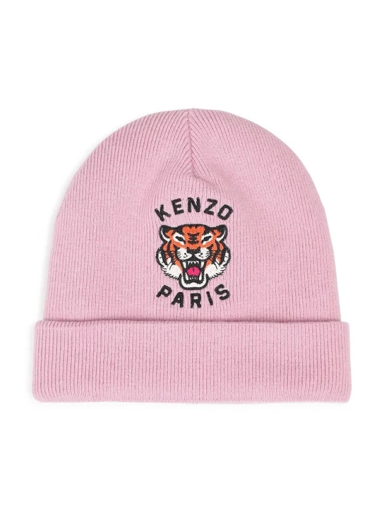 Obrázek produktu Kenzo Kids pletená čepice dětská s příměsí vlny růžová
