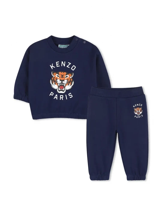 Obrázek produktu Kenzo kids teplákový set dětský bavlněný námořnická modř