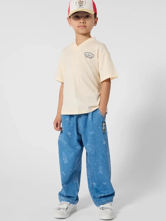Obrázek produktu Kenzo kids tričko dětské bavlněné béžová