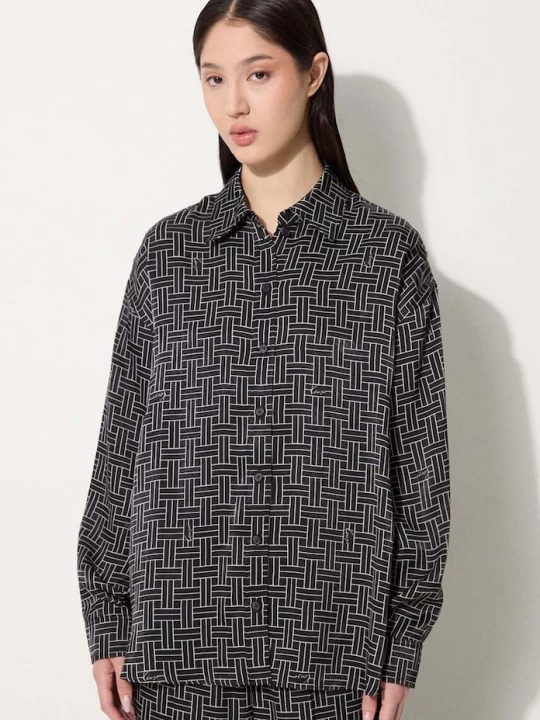 Obrázek produktu Kenzo Košile Kenzo Weave Dropped Shoulders Shirt černá