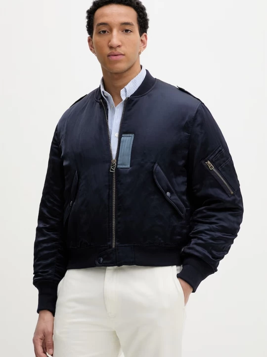 Obrázek produktu Kenzo pánský bomber se lnem námořnická modř