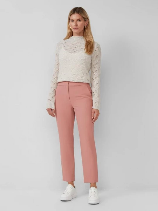 Obrázek produktu Keprové kalhoty slim fit střihu s elastickou vsadkou s.Oliver růžová