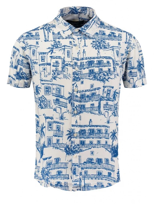 Obrázek produktu Key Largo Košile 'Village' tmavě modrá / offwhite