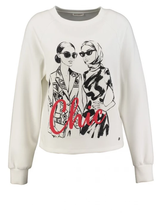 Obrázek produktu Key Largo Mikina 'Chic' černá / offwhite