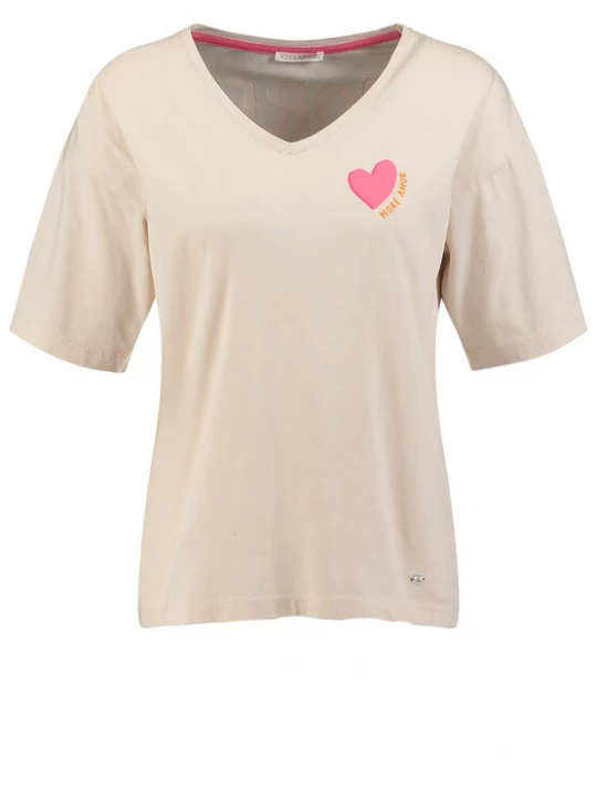 Obrázek produktu Key Largo Tričko 'Amor' béžová / oranžová / pink / světle růžová