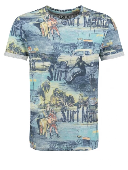 Obrázek produktu Key Largo Tričko 'KL Surf Mania' modrá
