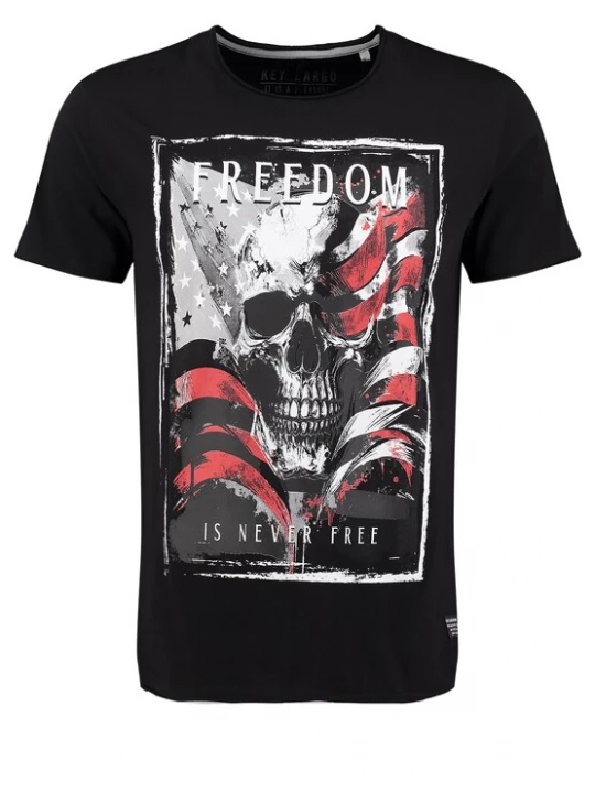 Obrázek produktu Key Largo Tričko 'KLFreedom' šedá / červená / černá