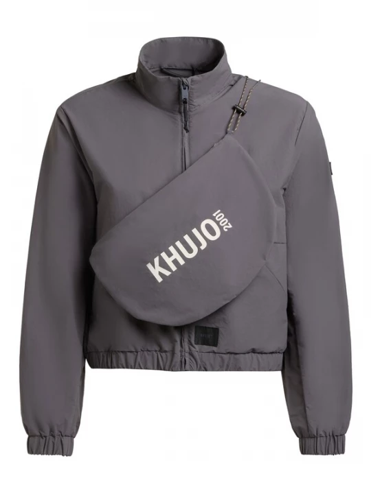 Obrázek produktu khujo Přechodná bunda 'Leitzi' tmavě šedá / bílá