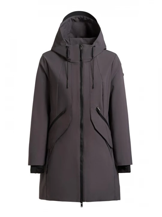 Obrázek produktu khujo Přechodová parka 'Eiza' tmavě šedá / černá