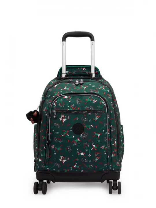 Obrázek produktu KIPLING Batoh 'New Zea' tmavě zelená / růžová