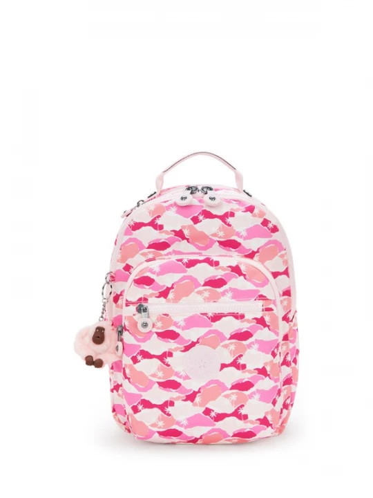 Obrázek produktu KIPLING Batoh 'Seoul' pink / pitaya / pudrová / bílá