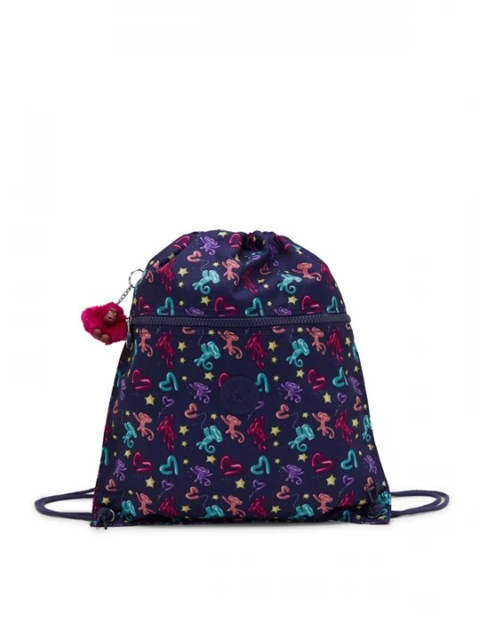 Obrázek produktu KIPLING Sportovní vak 'SUPERTABOO' námořnická modř / světlemodrá / pink / bordó